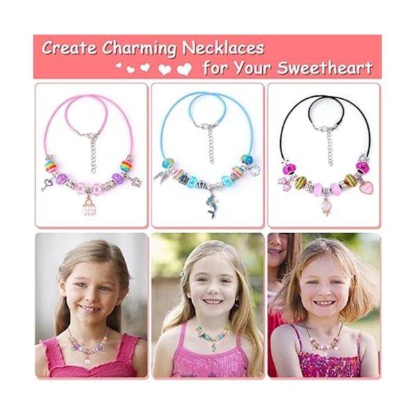 Kit de 180 pulseras con dijes para niñas juego de_3