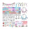 Kit de 180 pulseras con dijes para niñas juego de_1