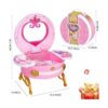 Tocador portátil de princesa con espejo mágico tocador de_6