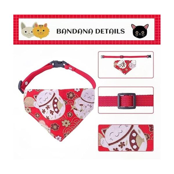 OHAYO Bandana japonesa para gatos paquete de 2 unidades