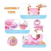Tocador portátil de princesa con espejo mágico tocador de_4