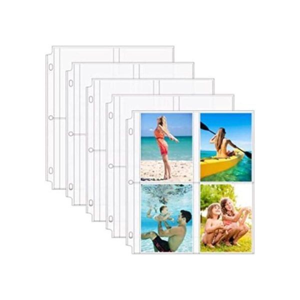 MaxGear Fundas de fotos para carpeta de 3 anillos 3.5 x_1