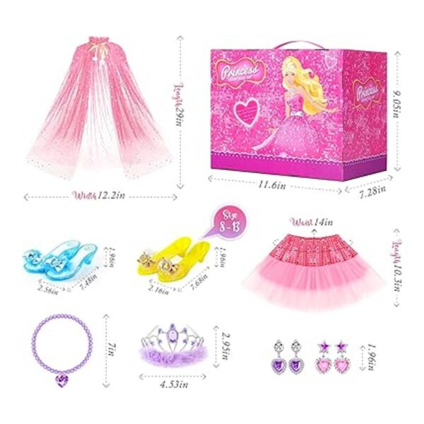 Jeowoqao Zapatos de vestir de princesa ropa de vestir_5