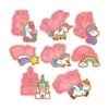 Juego de 8 cortadores de galletas de unicornio con sellos