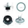 Hoja Fusion de 4 puntos compatible con Oster Osterizer