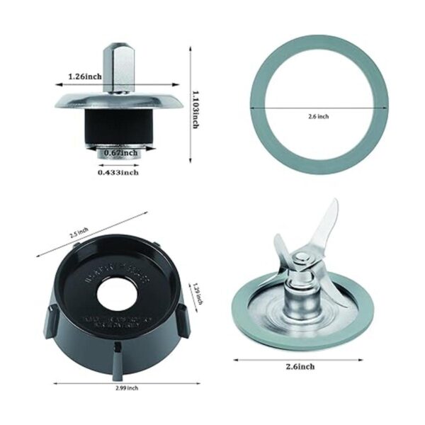 Hoja Fusion de 4 puntos compatible con Oster Osterizer