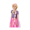 Peluca de princesa Rapunzel súper larga con flores_1