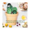 Juego de cucharas medidoras de cactus de cerámica en