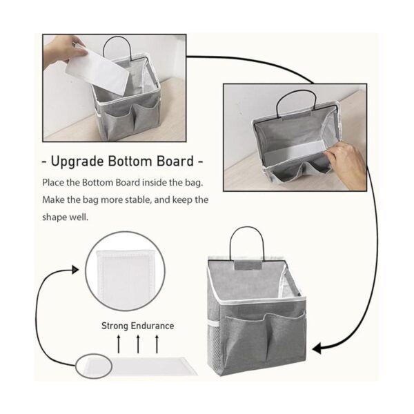 KANRICHU 2 bolsas pequeñas para colgar en la pared cesta_4