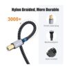 Hisatey Cable de impresora USB de 10 pies cable USB 2.0_2