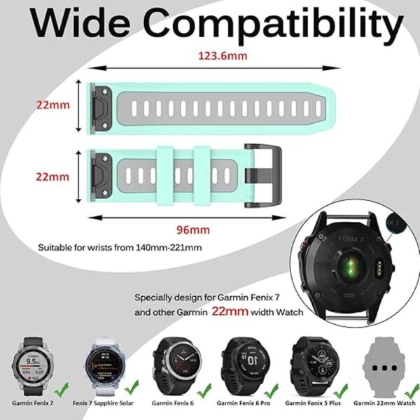 Miimall Garmin Fenix 765 Correa de repuesto compatible