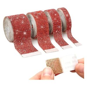 4 rollos de calcomanías autoadhesivas de diamantes de
