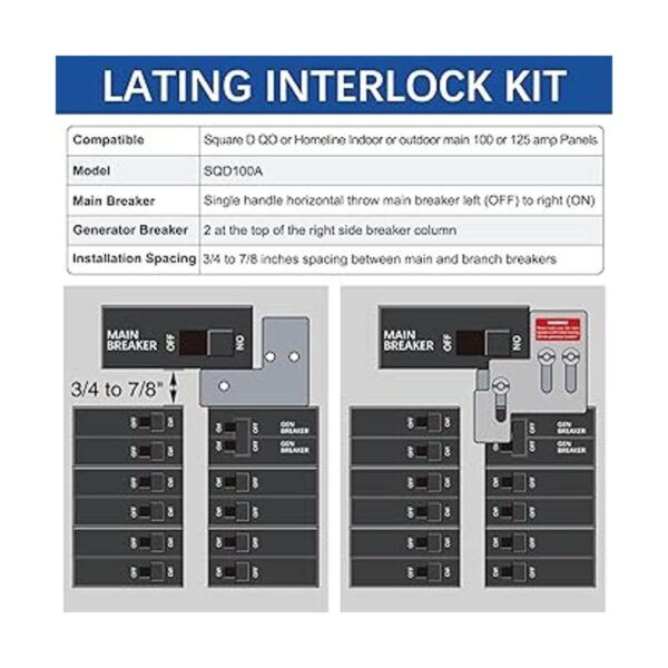 LATING Kit de interbloqueo de generador para paneles_2