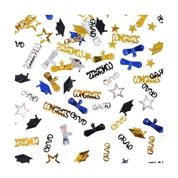 Graduation PartyDecorations NavyBlue GoldSilver Confetti