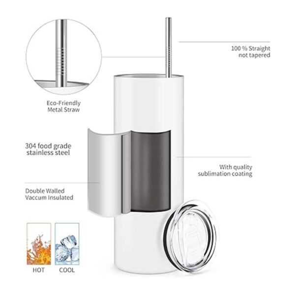 NinthWare Vasos de sublimación en blanco de 20 onzas 5_2