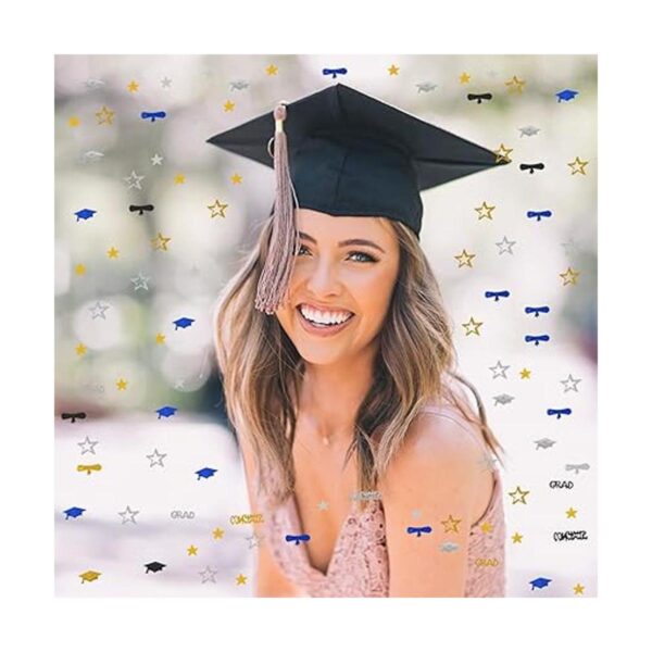 Graduation PartyDecorations NavyBlue GoldSilver Confetti