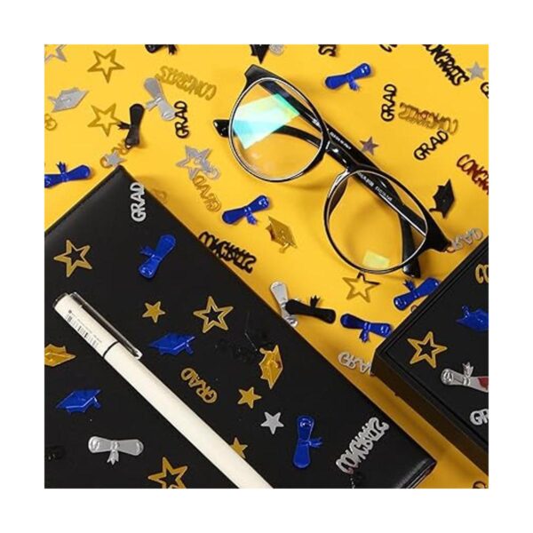 Graduation PartyDecorations NavyBlue GoldSilver Confetti