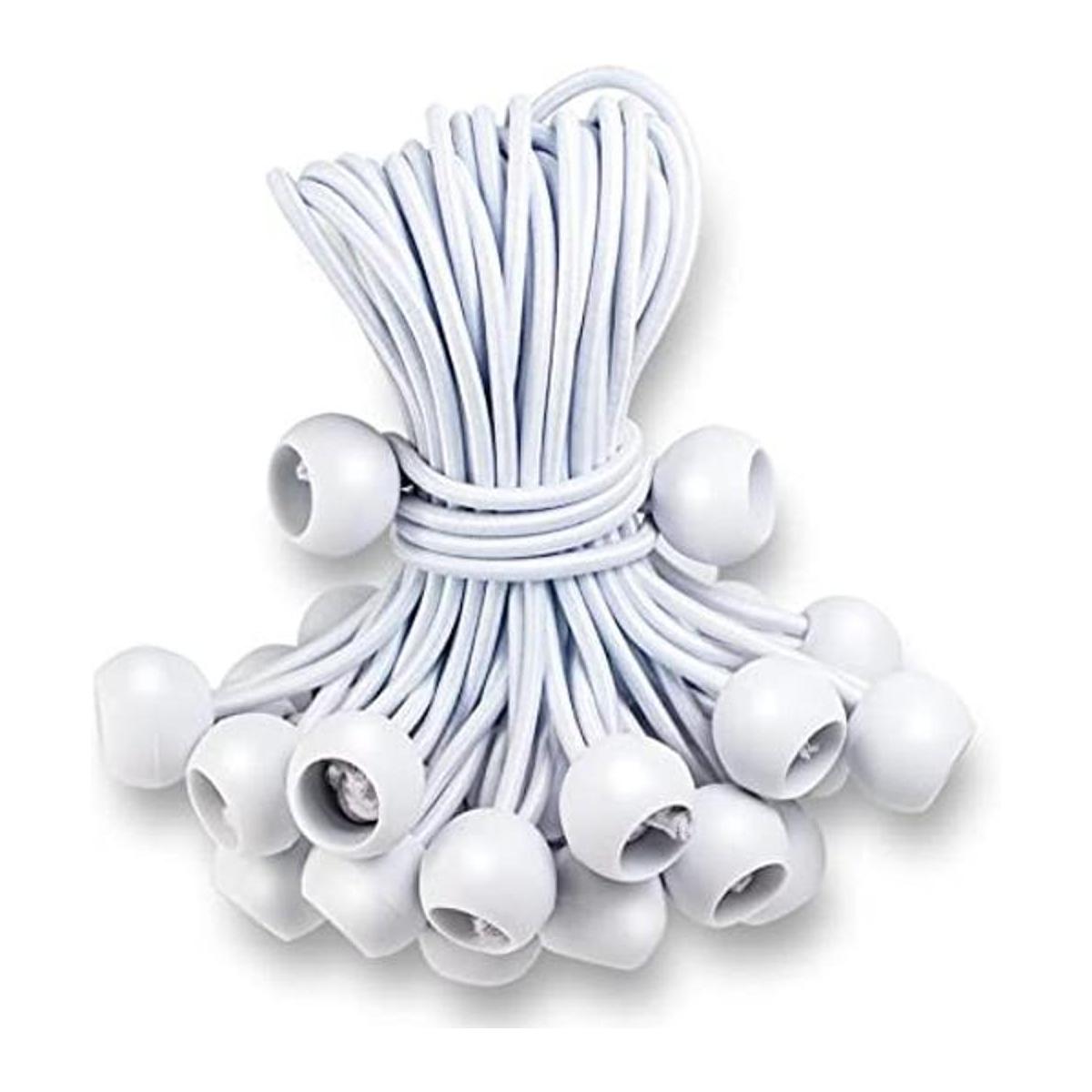 Cordones elásticos de bola de 6 pulgadas 50 lazos