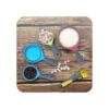 Juego de tazas y cucharas medidoras plegables 16 tazas y