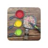 Juego de tazas y cucharas medidoras plegables 16 tazas y