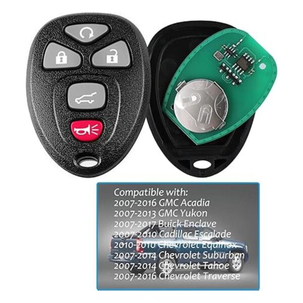Llavero de entrada sin llave con 5 botones para GMC Acadia_2