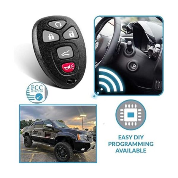 Llavero de entrada sin llave con 5 botones para GMC Acadia_5