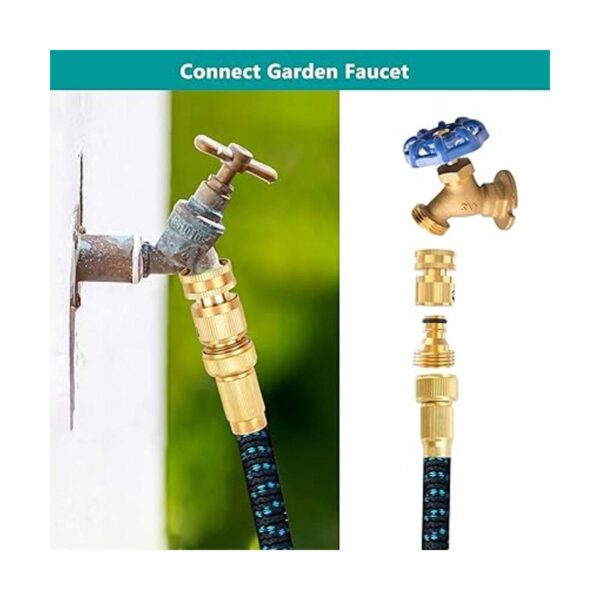 FINEST Manguera de jardín conector rápido latón macizo