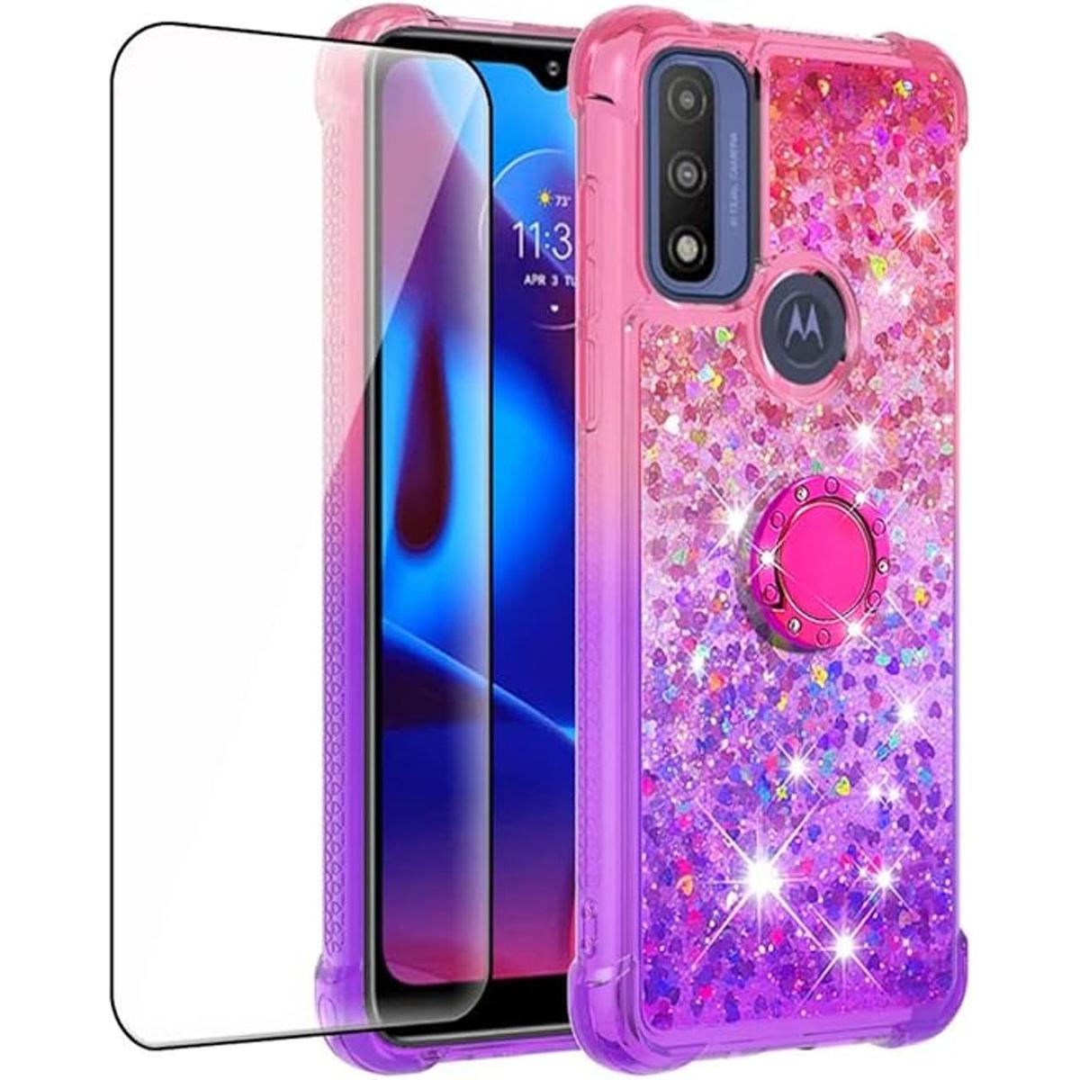 CAIYUNL Funda para Moto G Pure con protector de pantalla
