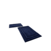HOMEIDEAS Juego de 2 alfombras de baño de color azul