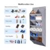 Fentec Organizador de zapatos sobre la puerta paquete de_6