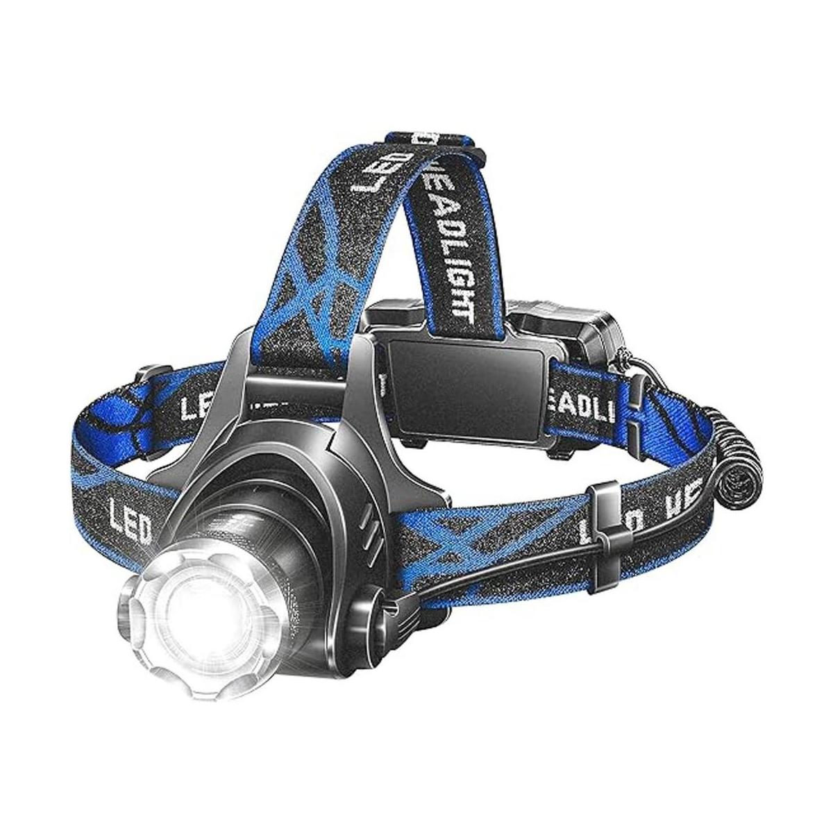 Cabezal de lámpara LED de aluminio recargable. Faro