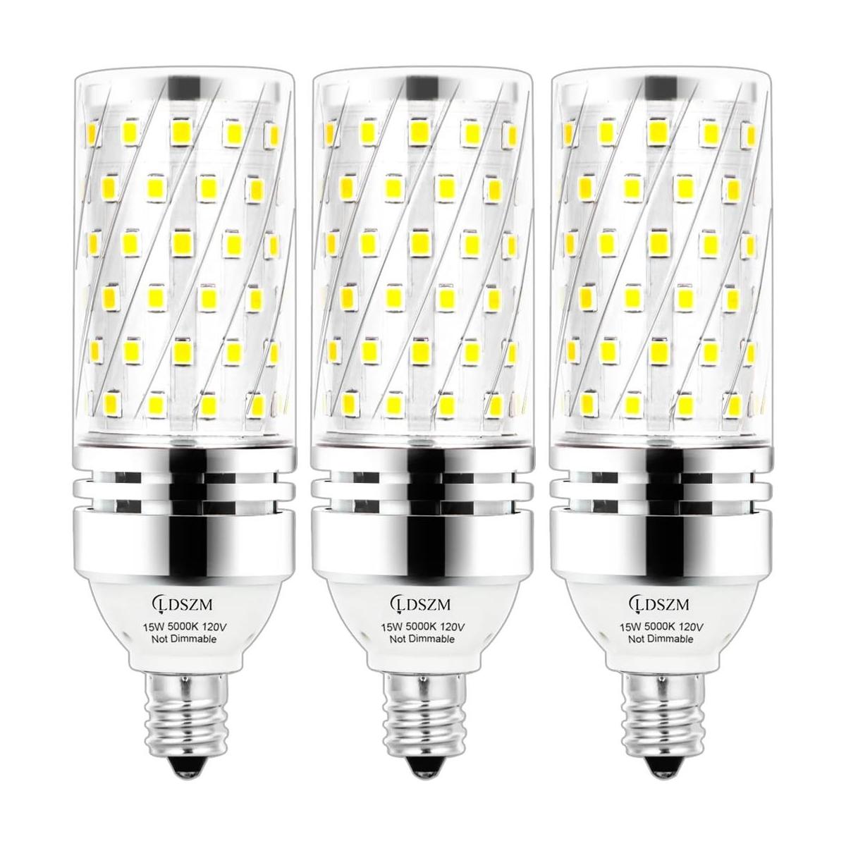 Bombillas LED E12 bombilla LED de candelabro de 15 W
