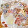 Aromoty Juego de calcomanías holográficas de papel dorado