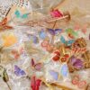 Aromoty Juego de calcomanías holográficas de papel dorado
