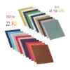 OZXCHIXU 22Pcs Faux Leather SheetsSolid Grain Colors