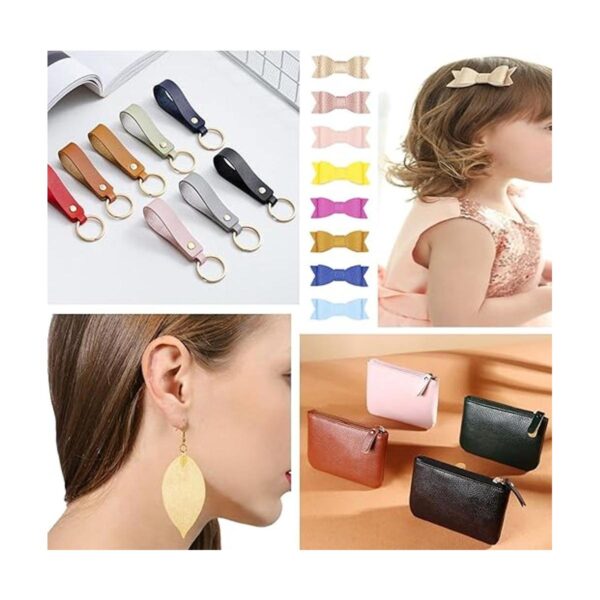 OZXCHIXU 22Pcs Faux Leather SheetsSolid Grain Colors