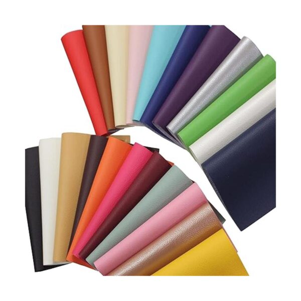 OZXCHIXU 22Pcs Faux Leather SheetsSolid Grain Colors