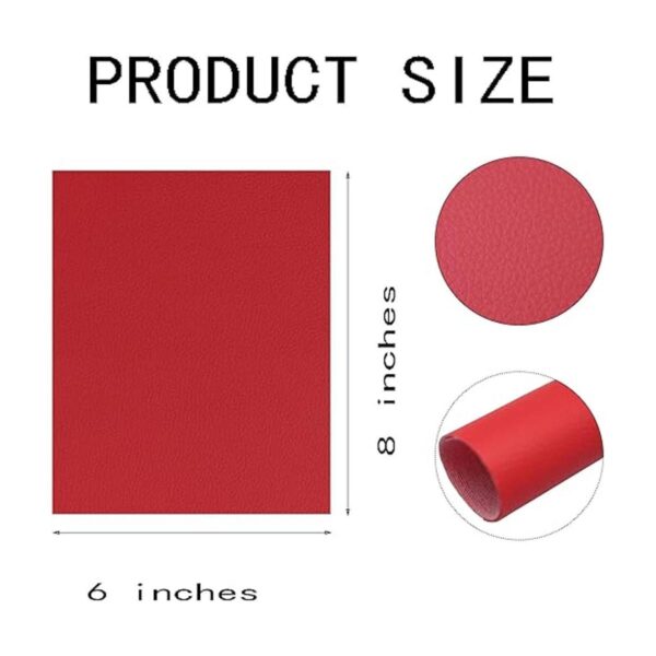 OZXCHIXU 22Pcs Faux Leather SheetsSolid Grain Colors