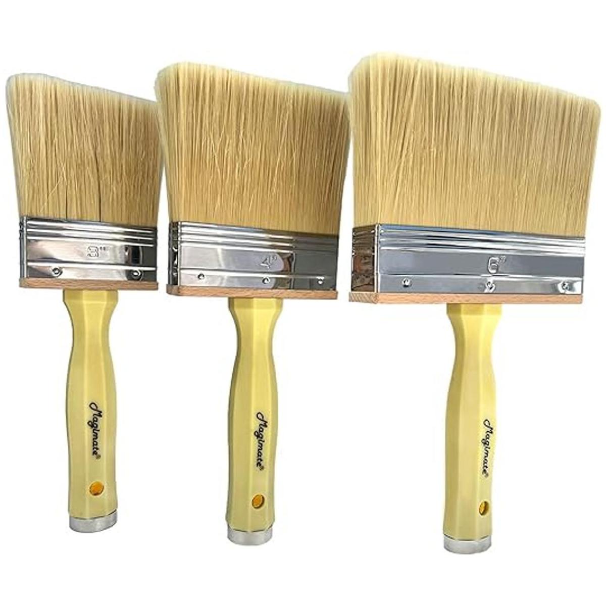 Magimate Juego de 3 pinceles de pintura de bloque de tinte