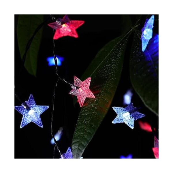 Cadena de luces solares para exteriores de 50 LED con_2