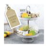Bandeja con niveles de limón para decoración de frutas
