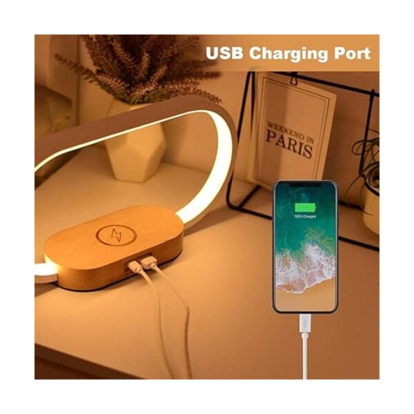Lámpara de noche con puerto USB lámpara de dormitorio con_3