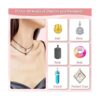 Paxcoo Cordón para collar 50 unidades cuerda negra con