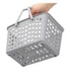 Elsjoy Juego de 3 cestas de plástico para ducha