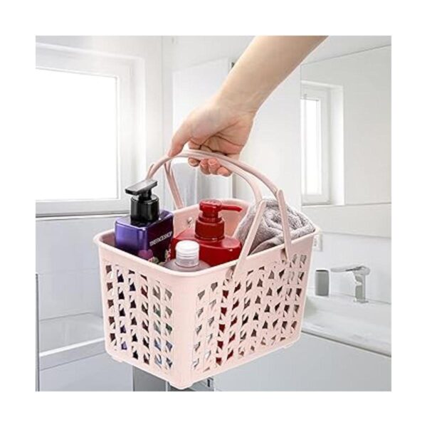 Elsjoy Juego de 3 cestas de plástico para ducha