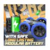 BEZGAR TD202 Auto de acrobacias RC de doble cara 360_5