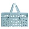 Elsjoy Juego de 3 cestas de plástico para ducha