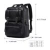 Mochila de cuero para portátil de viaje para hombres de_2