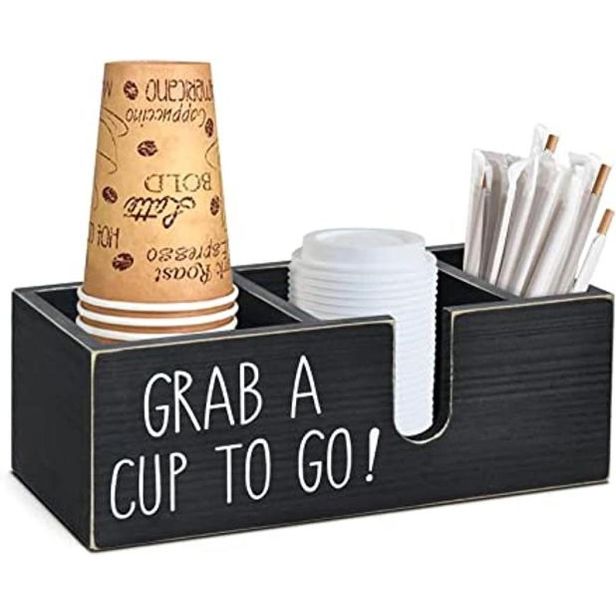 Organizador de estación de café soporte para tazas y