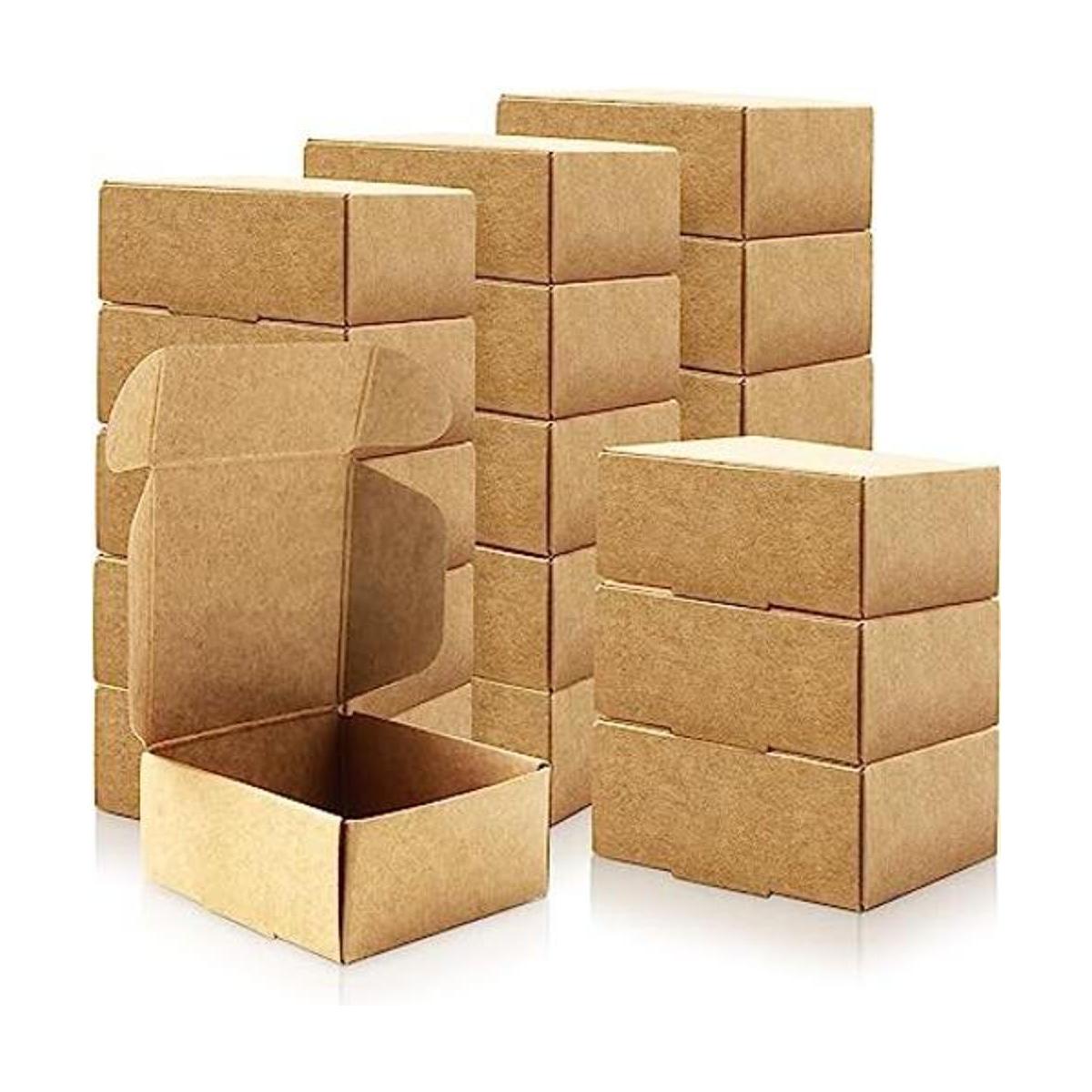 BadenBach 100 mini cajas de regalo de papel de estraza de